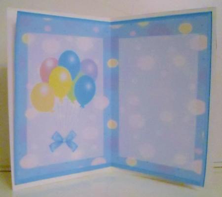 Blue Birthday Incert by Pam Stubley
