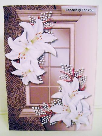 Window Lovely Lilies by Pam Stubley