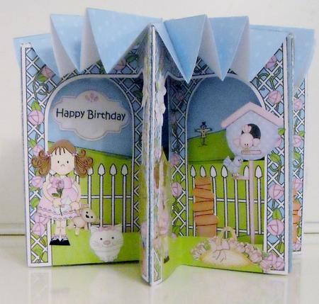 3D Girlz Carousel Scene Card Kit by Pam Stubley