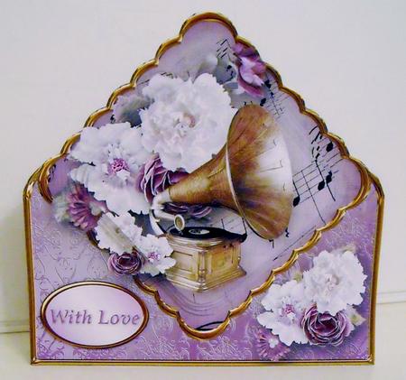 Old Time Music Diamond Pyramid Card Mini Kit by Pam Stubley