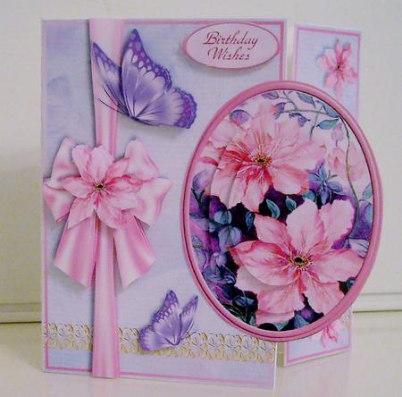 Gatefold Mini Kit - Sweet Clematis by Pam Stubley