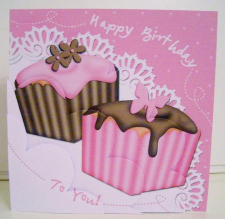 Fondant Fancies Birthday Cakes Shell Edged Corner Side Stack by Pam Stubley