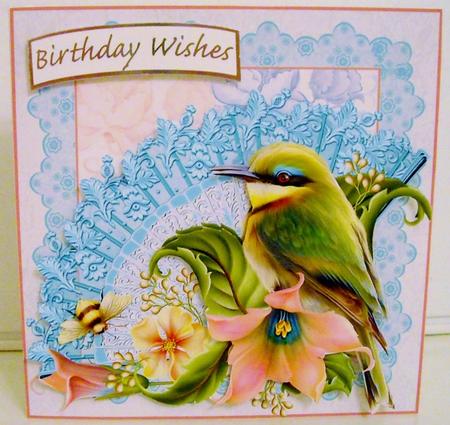 Delicate Peach with Bird Birthday / Mother's Day Kit by Pam Stubley