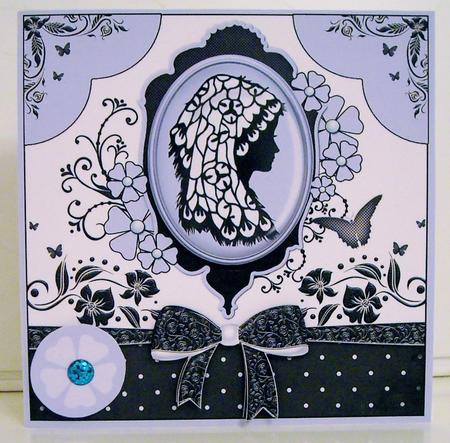 Elegant Purple Cameo by Pam Stubley