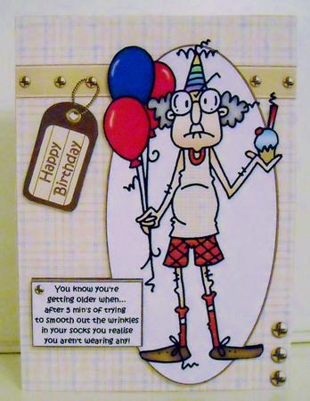 Gus and His Wrinkly Socks Quick Card by Pam Stubley