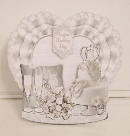 Wedding Pedestal Card by Pam Stubley