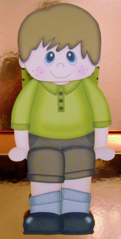 3D on the Shelf Card Kit - Little Boy Trev by Pam Stubley
