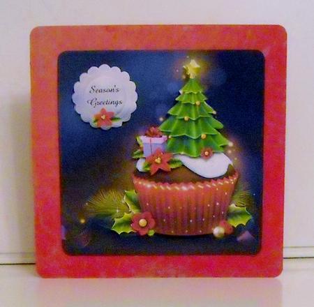 Christmas Cupcake with Icing Tree Mini Kit by Pam Stubley