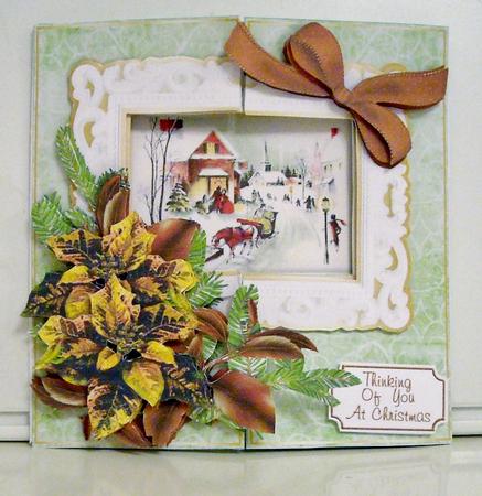 Picture Frame Gatefold Mini-kit - Christmas Carriage by Pam Stubley