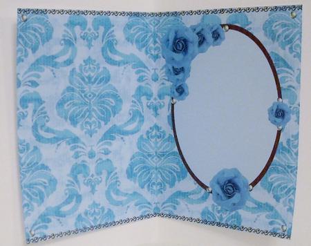 Royal Blue Kitty Card Insert 2 by Pam Stubley
