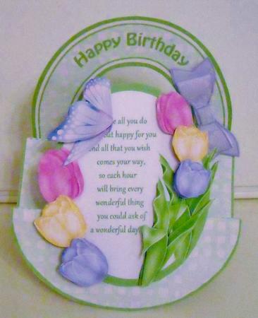 Stepper Rocker - Spring Flowers (birthday) by Pam Stubley