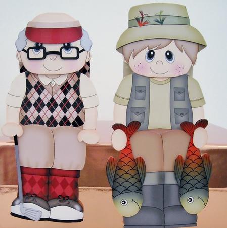 3D on the Shelf Card Kit - Fishing Boy Tommy by Pam Stubley