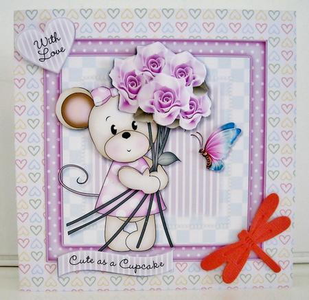 Maisy with Roses by Pam Stubley