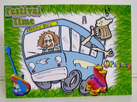 Festival Time! on the Hippy Bus by Pam Stubley