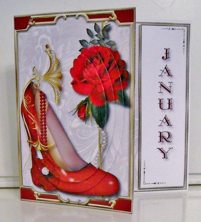 January's Stone is Garnet - Card Kit by Pam Stubley