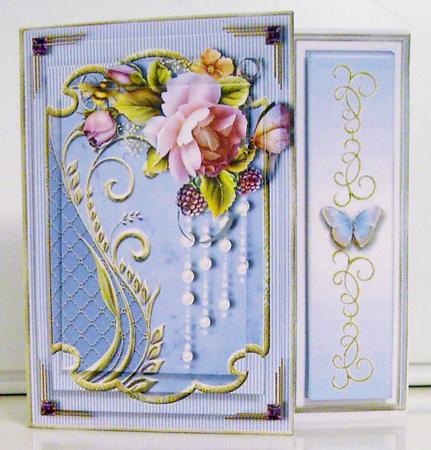 Lavender Chic Asymmetric Fold Card Kit by Pam Stubley