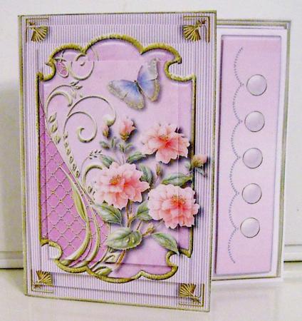 Pink Chic Asymmetric Fold Card Kit by Pam Stubley