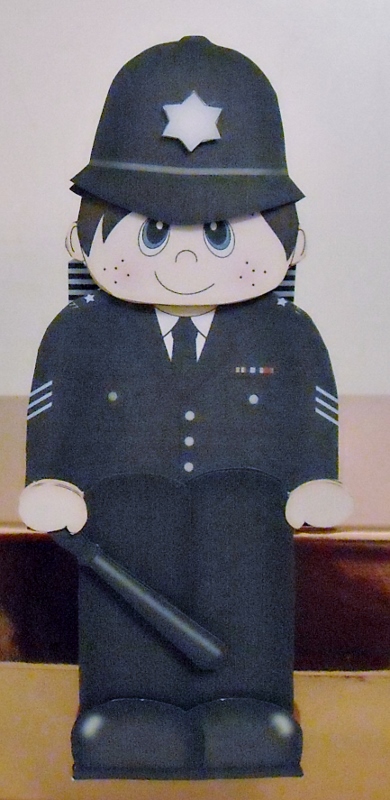 3D on the Shelf Card Kit - Police Sergeant Scott by Pam Stubley