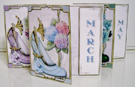 March's Stone is Aquamarine - Card Kit by Pam Stubley