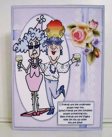 Stella and Edna Best Friends Quick Card by Pam Stubley