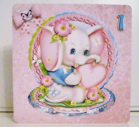 Cute Vintage Elephant for Kids by Pam Stubley