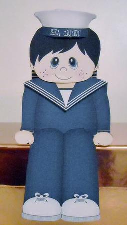 3D on the Shelf Card Kit - Sea Cadet Gary by Pam Stubley