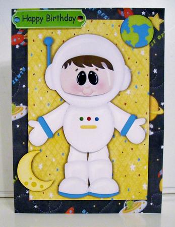 Astronaut on a Misson Blue by Pam Stubley