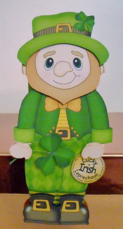 3D on the Shelf Card Kit - Lucky Irish Leprechaun by Pam Stubley
