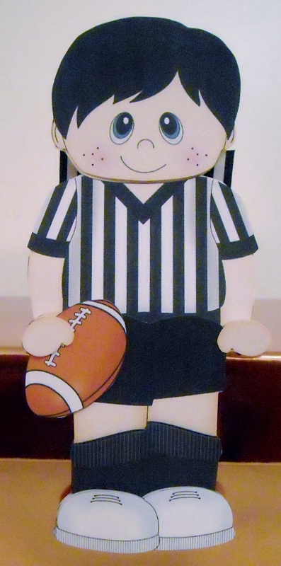 3D on the Shelf Card Kit - Rugby or Aus Football Boy George by Pam Stubley