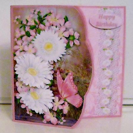 Blossom and Daisies Shaped Edge Card Mini Kit by Pam Stubley