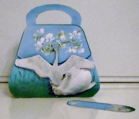 Swan Lake Handbag Card Kit with Tags and Bookmark by Pam Stubley