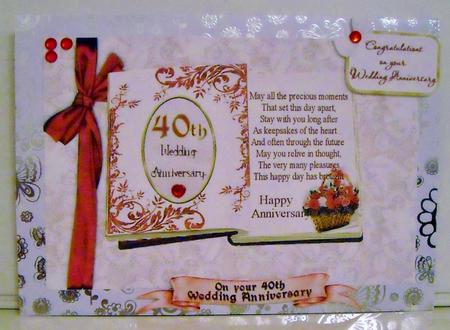 40th Ruby Wedding Anniversary 2 by Pam Stubley