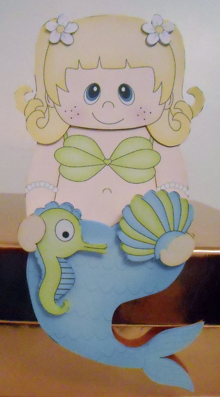 3D on the Shelf Card Kit - Little Mermaid Pearl by Pam Stubley
