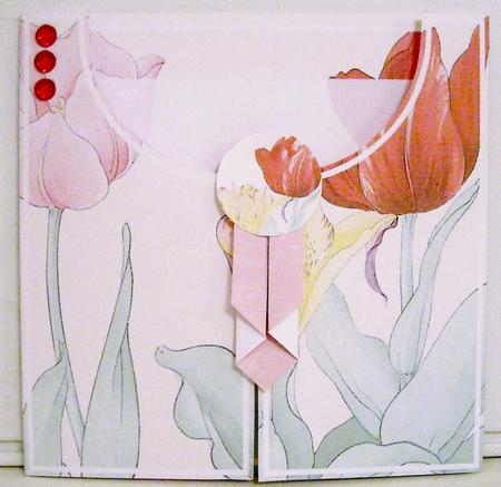 Tulips2 8in Drape Gatefold Card Kit by Pam Stubley
