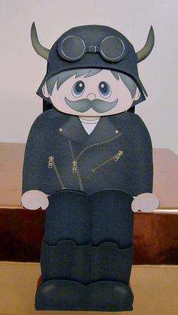 3D on the Shelf Card Kit - Old Man Biker Bill by Pam Stubley