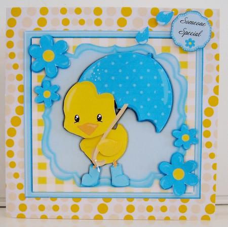 Gorgeous Umbrella Duck 8x8 Mini Kit by Pam Stubley