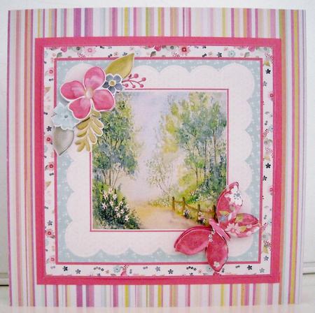 Woodland Daisies with Decoupage by Pam Stubley