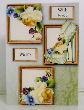 Spotty Shoes & Yellow Roses Frame Trio by Pam Stubley