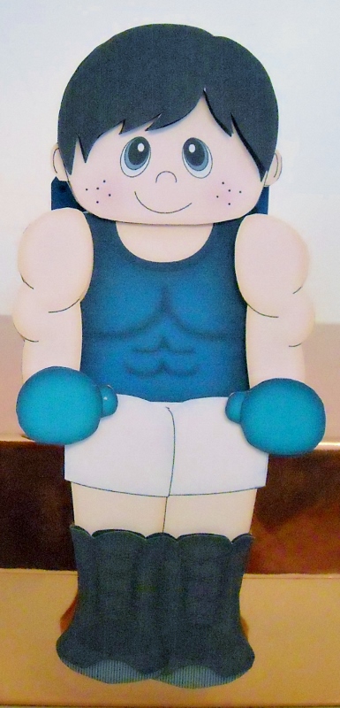 3D on the Shelf Card Kit - Boxer Lee by Pam Stubley