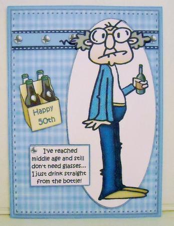 Gus in His Middle Age Quick Card by Pam Stubley