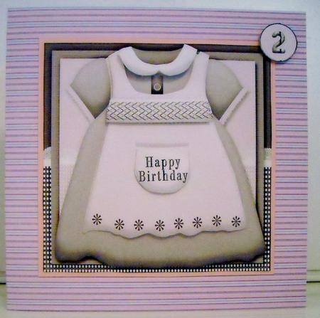 Cardtopper with Notecard Baby Girl 235 by Pam Stubley