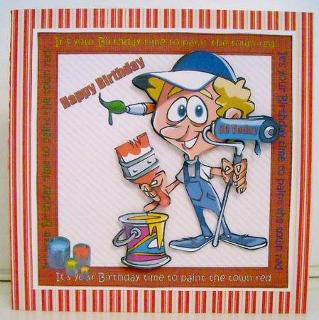 8x8 Lets Paint the Town Red Mini Kit by Pam Stubley