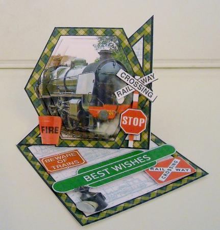 Twisted Easel Kit - Steam Train by Pam Stubley