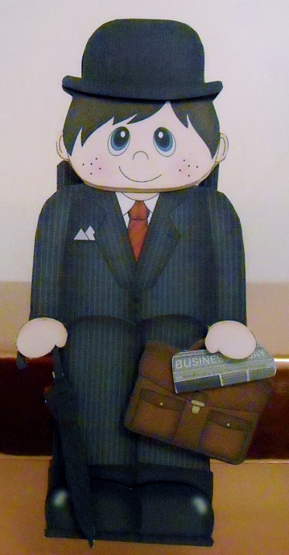 3D on the Shelf Card Kit - Buisnessman Burke by Pam Stubley
