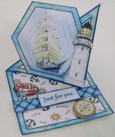 Twisted Easel Kit - Ship Ahoy! by Pam Stubley