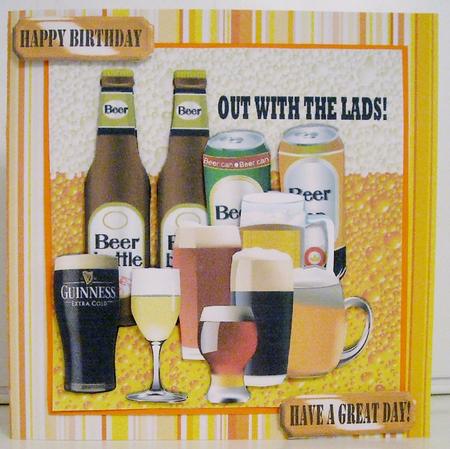 Out with Lads! Beer Time and Partying 8x8 Mini Kit by Pam Stubley