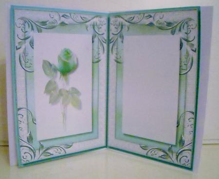 Incert Lovely Green Rose by Pam Stubley