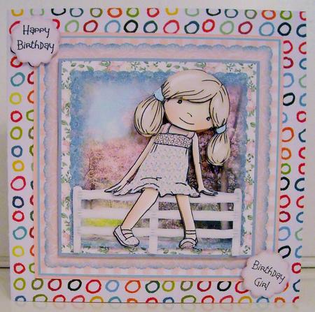 Sitting on the Fence Card Front Kit by Pam Stubley