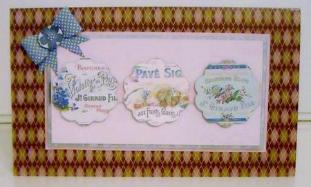 French Label Trio Quick Card by Pam Stubley