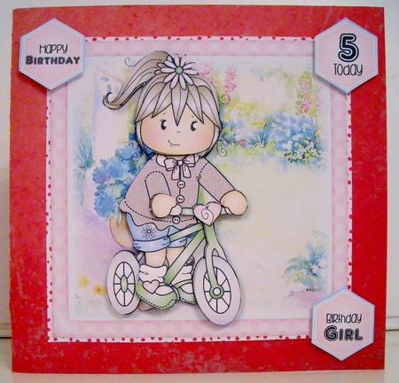 Jodie on Bike Mini Kit by Pam Stubley